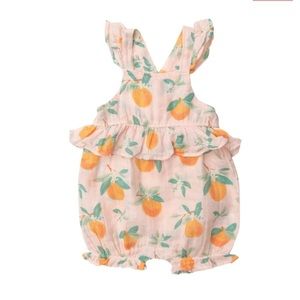 Angel Dear-Orange Blossom Peplum Shortie Sunsuit